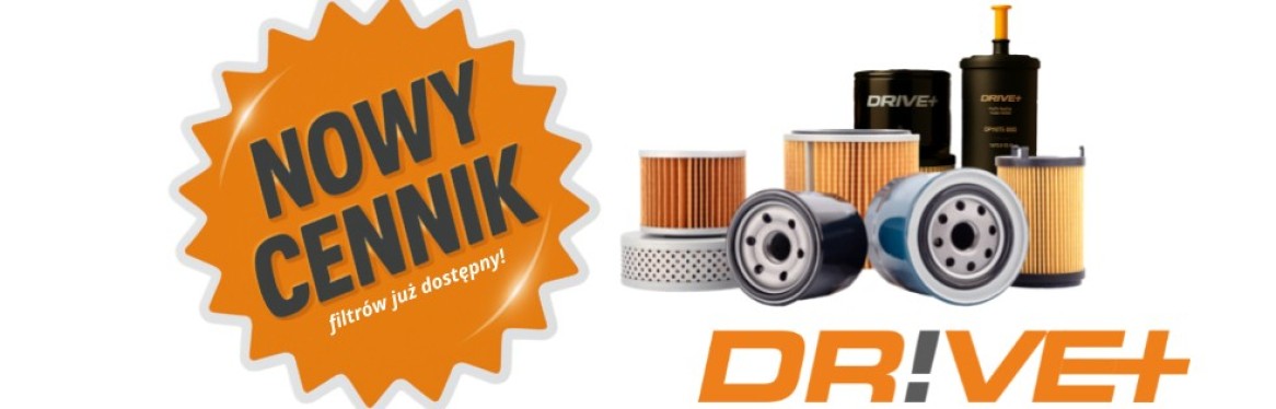 Nowy cennik filtrów DRIVE+ – sprawdź, co się zmieniło!
