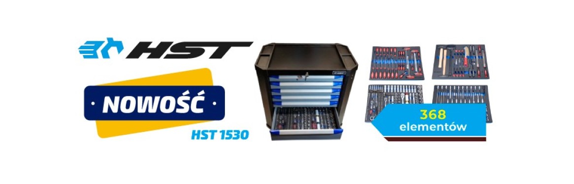 Nowość  – Wózek narzędziowy HST 1530 z zestawem 368 elementów